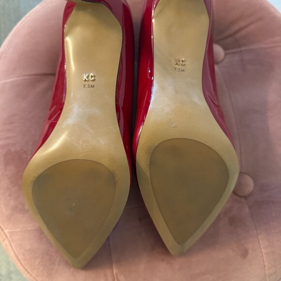 Kenneth Cole Sz 7.5, Red Stiletto - Picture 3 of 6